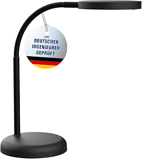 MAUL Schreibtischlampe LED MAULjoy | Kleine Schreibtischlampe mit Standfuß | Moderne Tischlampe …