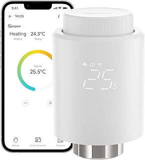 SONOFF Smart Heizkörperthermostat TRVZB, Smart Heizungsthermostat mit App-Funktion, Zigbee Therm…