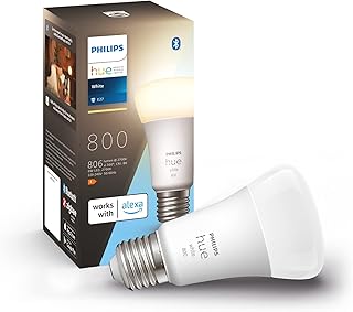 Philips Hue White E27 LED Leuchte 1-er Pack (806 lm), dimmbare LED Lampe für das Hue Lichtsystem…
