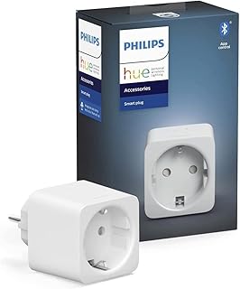 Philips Hue Smart Plug für Hue Lichtsysteme, smarte Steckdose zur Steuerung von Leuchten, kompat…