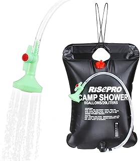Solar Dusche Tasche, RISEPRO 5 Gallonen/20L Solar Heizung Camping Dusche Tasche mit Temperatur Ho…