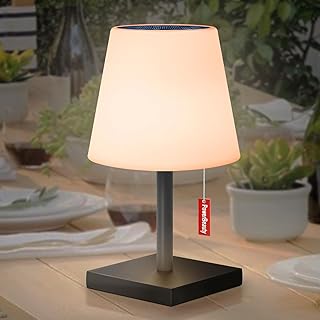 Solar Tischlampe Outdoor Kabellos LED 2 in 1 Solarladung 8 Farben Outdoor Tischleuchte für Balko…