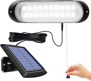 ChunHee Solarlampen für Außen Hängend Solar Hängeleuchte IP65 Wasserdicht 20LED Schuppen Lich…