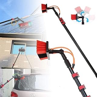 Teles Solarmodul-Reinigungswerkzeug, 3,6 m – 11 m, effizienter wasserführender Stab für Solarfa…