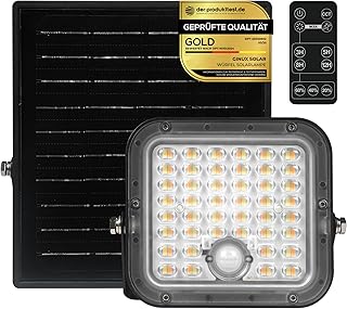 Solarlampen für außen mit Bewegungsmelder – Solar Wandleuchte aussen und innen mit Superhellen …