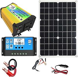 Solarsystem-Set, Solarpanel-System, Solar-Setup für Zuhause, Solarmodul-Controller und Wechselri…
