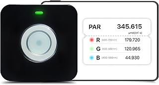 VBR-100 PAR-Messgerät 6000umol / (㎡s), Rotes und blaues Licht trennen PAR, DLI-Rechner, PPFD-V…