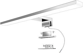 Aogled Led Spiegelleuchte Badezimmer 40 cm 10W 820LM 230V Neutralweiß 4000K,Edelstahl Slim Bad S…