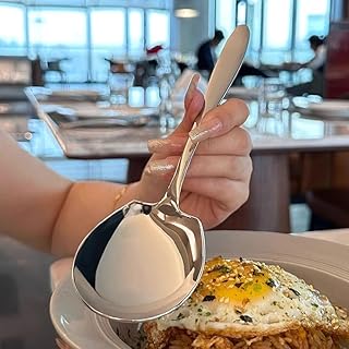 1 Stück Silberlöffel, Edelstahl-Servierutensilien, Servierheber, Schlitzlöffel, Servierlöffel…