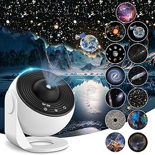 Mexllex Planetarium Sternenhimmel Projektor, 13 Planeten Discs, Galaxy Projektor Lampe Sternenhim…