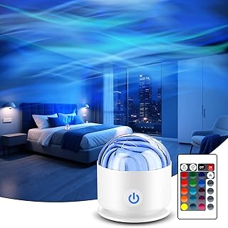 Fokky LED Sternenhimmel Projektor Kinder, Wiederaufladbarer Polarlicht Lampe, Aurora Lampe mit 16…