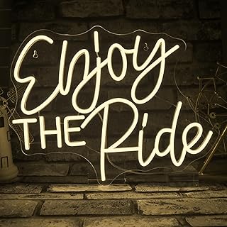 Looklight Enjoy the Journey Neon Schild,Led Schild Schriftzug Hotel Wanddekoration,Dimmbar Led Si…