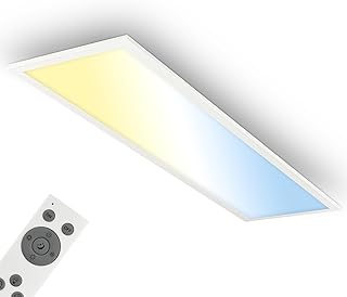 BRILONER – Badlampe 100 cm mit Fernbedienung, dimmbar, warm-kaltweiß, LED Panel, IP44 Spritzwass…