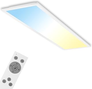 BRILONER – LED Deckenlampe mit Fernbedienung, 100 cm, 24W, dimmbar, flach, einstellbar von warmwe…