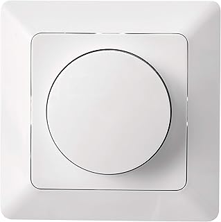 EMOS LED Dimmer mit Drehknopf für LED-Lampen und Halogenlampen, Unterputz Drehdimmer/Dimmschalte…