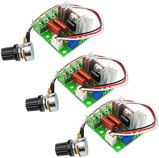 Riisoyu 3pcs 2000W AC Motordrehzahlregler, 25A 50V-220V Hochleistungs-SCR-Motordrehzahlregelplati…