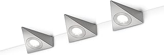Trio Leuchten 3-er Set LED Unterbauleuchte 273370307 Ecco, Metall Nickel matt, 3 Watt LED