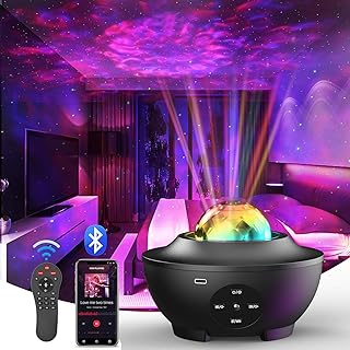 Star Projector, Galaxy Light Projector, Bluetooth-Lautsprecher, mehrere Farben dynamische Projekt…
