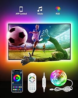 Daymeet LED Streifen für TV, 5M LED TV Hintergrundbeleuchtung für 55 bis 85 Zoll TV PC Monitor …