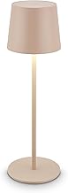 BRILONER – LED Tischlampe kabellos IP44 mit Touch, dimmbar, Akku & Lichtquelle tauschbar, Nachtti…