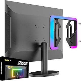 Spacetronik RGB PC Monitor Hintergrundbeleuchtung für 24–27 Zoll mit VESA-Montage, USB-Stromve…