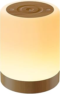 Auxmir Nachttischlampe Nachtlicht Touch Dimmbar, 3000mAh Tischlampe Kabellos USB Aufladbar mit 25…