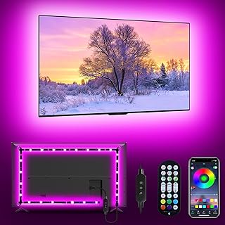 Daymeet TV-LED-Hintergrundbeleuchtung, TV-Leuchten für 43-65 Zoll Musiksynchronisation TV LED-Hi…