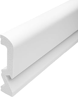 LED Sockelleiste Weiß LCL-16, 100x18x1000 mm, Preis pro Meter, Fußleiste für LED Streifen & In…