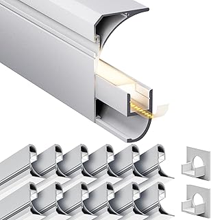 10 x LED Aluminium eckprofil 2m (20m) sockelleiste Led fussleisten Trockenbau Profil Deckenprofil…