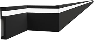 Sockelleiste Schwarz Matt LCL-15B, 100x20x1000 mm, Preis pro Meter, Fußleiste für LED Streifen …