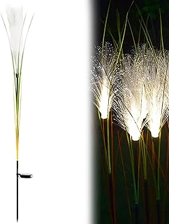 Rrlihjgu Solarlampe Im Erdspieß Design – Dekorative Schilfrohr Gartenleuchte,Leuchten Für Weg R…