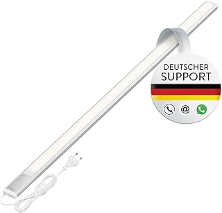 Oktaplex Riva flach LED Unterbauleuchte Küche 1110lm warmweiß 90cm Unterschrankleuchte silber m…