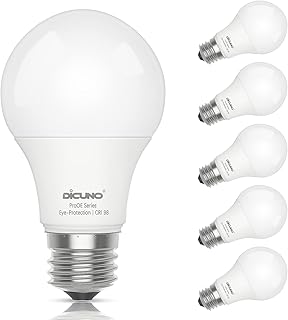 DiCUNO E27 LED Lampe 9W, Warmweiß 3000K, ersetzt 60W Glühbirne, 806lm, CRI 98 Vollspektrum, kei…