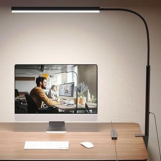 TROPICALTREE Schreibtischlampe LED dimmbar 11 Helligkeitsstufen & 5 Farbmodi 2700K-6500K, 80 LEDs…