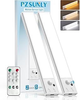 Unterbauleuchte Küche LED mit Fernbedienung, 20CM Led Schrankbeleuchtung mit Bewegungsmelder, Di…