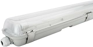 LED Feuchtraumleuchte 120cm IP65 2 x 18W Röhre | 3600 Lumen | 4000K Neutralweiß für Keller und…