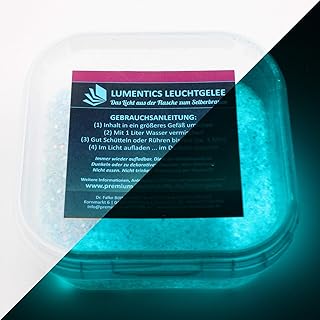 lumentics Gemisch für nachleuchtenden Lichtspeicher – Ergibt 1 Liter im Dunkeln leuchtenden Wass…