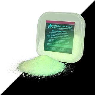 lumentics Gemisch für nachleuchtenden Lichtspeicher – Ergibt 1 Liter im Dunkeln leuchtenden Wass…