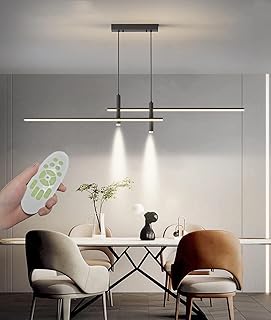 Moderne Design LED pendelleuchte esszimmer dimmbar hängelampe, hängeleuchte mit Fernbedienung,W…