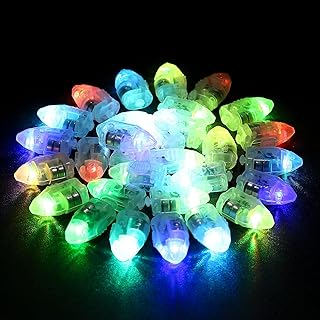 Encham Ballons Lichter Bunt 30 Stück mini LED farbige Beleuchtung Licht Batteriebetrieben wasser…