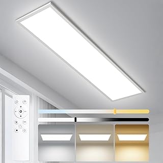 LED Panel Deckenleuchte 120x30cm – 40W 4400lm – Dimmbar, 3000K/4000K/6500K Einstellbar Farbtemper…
