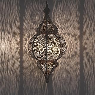 Casa Moro Orientalische LAMPE HAYAT GOLD Höhe 54cm, marokkanische HÄNGELAMPE Boho Chic für Ihr…
