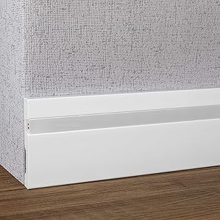 PROVISTON Licht Sockelleiste 15 x 100 x 2000 mm Moderne Lichtleiste Eckiges Profil Hochwertige LE…
