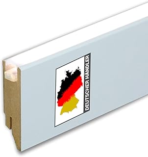 Trevendo LED-Sockelleisten MDF – weiß foliert – moderne Lichtleiste für ein gemütliches Ambien…