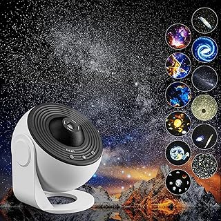 Galaxy Projektor, 13 in 1 Home Planetarium Star Light Projektor für Schlafzimmer 360° rotierend…
