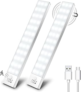 OUILA Schrankbeleuchtung LED mit Bewegungsmelder 2 Stück Schranklicht Schrankleuchte Led Leiste …