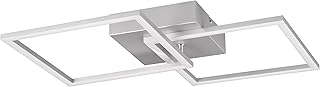 Reality Leuchten LED Deckenleuchte Trail R64492187, Metall titanfarbig, inkl. 20 Watt LED