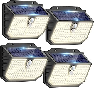 nipify Solarlampen für Außen mit Bewegungsmelder, 3 Modi Solar Bewegungsmelder Aussen,IP65 Wass…