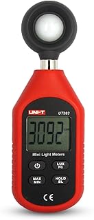 UNI-T UT383 Digital Luxmeter Lichtmesser Beleuchtungsmessgerät LCD Messgerät Helligkeitsmesser …