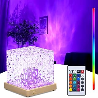 ALFFREUDE led nordlicht ambiente lampe 16 Farben 4 Modi Wave Lamp LED Nachtlicht Sternenhimmel mi…